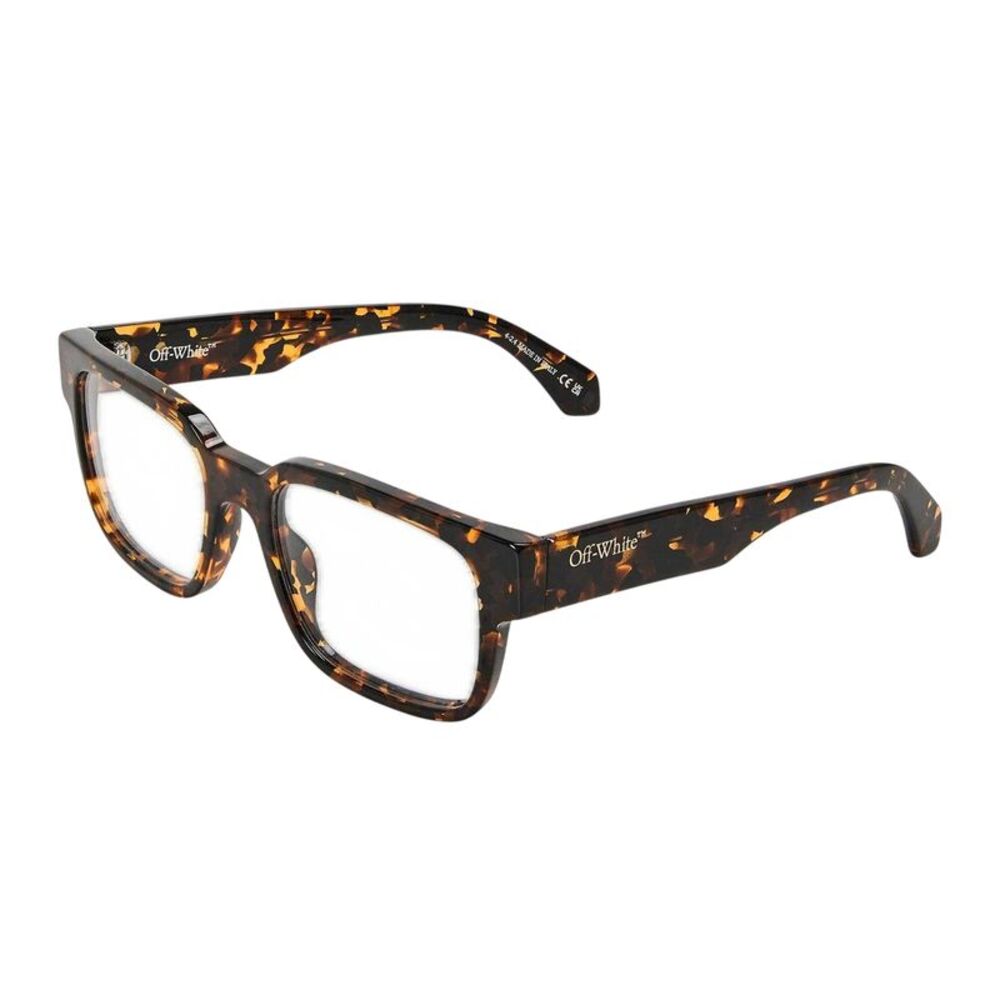 Off White Unisex Adult Style 80 Printed Sunglasses / Havana